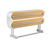 Générique Coupe-Film Alimentaire magnétique de Rangement Pratique pour Papier d ' Aluminium Organisateur de Film Plastique pour réfrigérateur Rouleaux de Coupe Coupe-Film Alimentaire en