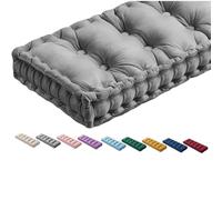 Générique Coussin De Banc D'intérieur Velours 120cm 150cm 80cm 100cm 90 X 30 Cm épaisseur 10cm Coussin De Siège Capitonné pour Banquette De Piano,Chaises De Cuisine,Canapé,Bancs,Gris,120x50x10cm