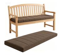 Générique Coussin De Banc Exterieur Interieur De Jardin 120x40 100x40 120x50cm,4,5 Cm D'épaisseur Coussin Banc avec Housse Amovible, Antidérapant Coussin Banquette pour Terrasse,Marron,30X170CM