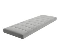 Générique Coussin de Banc Intérieur/Extérieur, Housse Amovible Imperméable et Antidérapante, Mousse Épaisse 4.5cm, pour Banc, Fenêtre en Baie, Terrasse, Balcon et Balancelle,Smoky Gray,35x135cm