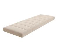 Générique Coussin de Banc Intérieur/Extérieur, Housse Amovible Imperméable et Antidérapante, Mousse Épaisse 4.5cm, pour Banc, Fenêtre en Baie, Terrasse, Balcon et Balancelle,Milk Tea Color,40x80cm