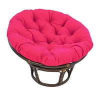 Générique Coussin De Chaise Papasan Extérieur, Coussin De Chaise Suspendue Imperméable Coussin De Siège Rond, Coussin De Chaise Confortable Coussin De Siège Amovible, Jardin,Rose Red,40cm
