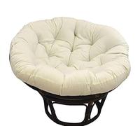 Générique Coussin De Chaise Suspendue D'extérieur Rond,Coussin,Coussin De 10 Cm D'épaisseur pour Balançoire Suspendue en Coton,Coussin De Siège De Chaise Papasan De Chaise œuf,Cream,70cm