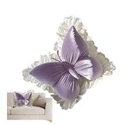 Générique Coussin Papillon À Dentelle - Oreiller Velours Thème Animal | Coussin Doux 50cm Décoratif pour Canapé Lit Fauteuil Chaise, Déco Maison Cadeau Fille Enfant Adulte