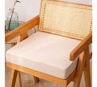 Générique Coussin Rehausseur De Siège pour Chaise De Jardin Extérieur,Coussin De Siège Orthopédique avec Fermeture éclair,pour Salon Intérieur,Bureau,Salle Conférence Voiture,Blanc,45X45X8CM