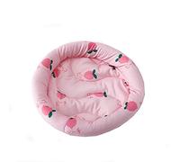 Générique Coussin Rond pour lit Cochon d ' Inde, Tapis de Sommeil d ' été, Tapis Frais pour écureuil, Lapin, Chinchilla, Ours doré, Planeur de Sucre, Multicolore, Coussin pour Hamster