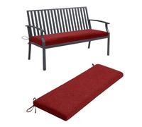 Générique Coussin Salon De Jardin Exterieur, Coussin Banc Banquette- 5cm Coussin De SièGe De FenêTre D'IntéRieur avec Fond AntidéRapant pour Coussin De Banc Balancelle en Rotin,Wine Red,150x45x5cm