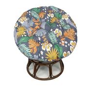 Générique Coussins de Chaise Ronds en Forme de Lune pour fauteuils œuf - Polyester matelassé Pelucheux, Coussin d'assise Doux et Confortable pour la décoration du Salon - Coussin décoratif élégant de