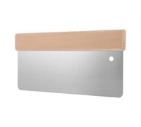 Générique Couteau à Enduire en Acier Inoxydable avec Lame Flexible Large et Manche en Bois de Hêtre Poli pour Réparation de Murs et Outils de Plâtrage