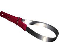 Générique Couteau de chaleur inox lame lisse/dentelée - poignées rouge