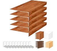 Générique Couvercle Amovible Orange pour étagère métallique 22 x 16 x 2 po avec 10 Protections d'angle en Plastique Rigide - Parfait pour Organiser Les Petits Objets dans Les placards, la Cuisine, Le