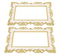 Générique Couvercle de Lampe Couleur Solide Décoratif Or 2 Pcs en Plastique et Accessoires de Panneau Muraux pour Chambre D'garçon et Filles