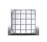Générique Couvercle et Cadre de Regard encastré en Acier Inoxydable Robuste, 50 x 50 cm (19,6 x 19,6 po), résistance structurelle exceptionnelle, Polyvalent pour de Multiples environnements