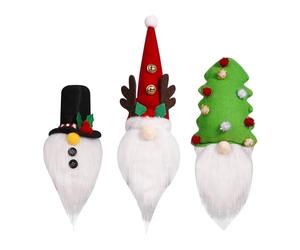 Générique Couvercles Décoratifs pour Bouteilles De Noël | Bouchons Décoratifs Mignons Réutilisables,3 Pièces Décor De Noël pour Vin | pour Fêtes Bière Whisky Verre Voyage Anniversaire Maison Cuisine