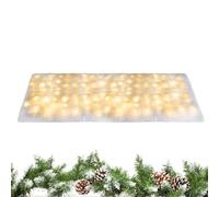 Générique Couverture De Neige Artificielle À LED | Tapis Doux avec Décorations Lumineuses - 8 Modes D'Éclairage Tapis Pliable Fausse Nappe | pour Intérieur Extérieur