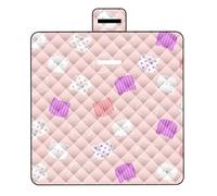 Générique Couverture De Pique-Nique Imperméable,Portable Pliable Épaissie 200 x 200 cm | Tapis De Voyage Et Plage,pour Camping en Plein Air, Voyage, Parc, Pelouse, Réunion Familiale, Fête