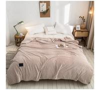 Générique Couverture Peluche, épais Super Doux Et Moelleux Couverture Lestée, Polyvalent Chaleureux Et Confortable Plaid Convient pour Le Lit, Le Canapé, Le Camping Et Les Voyages(Kaki,120cmx200cm)