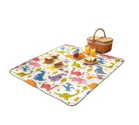 Générique Couverture Pique-Nique Extérieure - Portable Pliable Épaissie 200 x 200 cm,Tapis De Plage D'Extérieur,pour Réunions De Famille, Fêtes, Plage, Camping, Voyage en Plein Air, Parc Et Pelouse