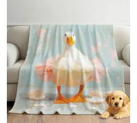 Générique Couverture Polaire Cartoon Conte de Fées Moelleuse Douce et Chaude, Canard Ballet Couverture de Voyage, pour Chambre à Coucher, Salon, Bureau 150cm x 150cm