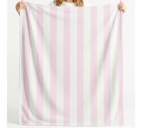 Générique Couverture Polaire Stripe Minimalist Rayure Verticale Texture Vague Espace négatif Motif Moelleuse Douce et Chaude Couverture de Voyage, pour Chambre à Coucher Salon Bureau 150cm x 150cm