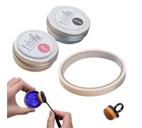 Générique Crème De De Motifs - Crème De Marquage Effaçable À La Chaleur, Kit De De Motifs | Ensemble De Pâte Dissolvante Pour Tissus | Marqueur De Pochoir 40g Avec Ruban De Brosse Pour Brode