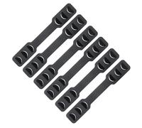 Générique Crochet Arrière Oreille Réglable en Pe Noir, Accessoire Antidérapant pour Masque, Protège Oreilles Confortable, Randonnée Running, Lot de 6 Pièces