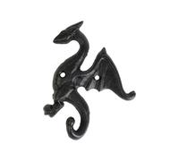 Générique Crochet créatif de Dragon volant en fonte, pour décoration murale de maison, porte-manteau en métal robuste, Look Vintage, crochet de Dragon