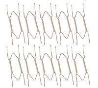 Générique Crochet de en forme de W 10 pièces avec, 6inches7inchesun | Construction en acier solide avec mécanisme à ressort sécurisé pour suspendre des plaques dans les maisons modernes