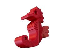 Générique Crochet fascinant en forme d ' hippocampe pour le rangement de la salle de bain Acide polylactique fort construit pour verre de 8 mm Crochet de amovible à coller sur le verre