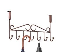 Générique Crochets de porte, cintre de porte Sept crochets | Support de suspension pour porte Pour vêtements manteaux tête de bain chiffons Robes peignoir accessoires de salle de bain