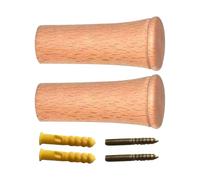 Générique Crochets Muraux En Bois - Patères En Bois Naturel 3x8 Cm | Porte-serviettes À Crochet D'entrée | Cintre Mural À Organisateur Unique | Pour Sac Chapeau Sac À Dos Écharpe Vêtements Serviette