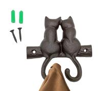 Générique Crochets muraux en fonte animaux - 4,65x4,69x0,55 pouces Crochets muraux rustiques en fonte | Boîte en papier Support de cintre décoratif antique pour manteaux, sacs, serviettes, chapeaux
