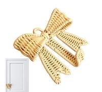Générique Crochets Muraux Nœud Décoration Tissée Imitation Rotin Bohème
