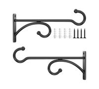 Générique Crochets Muraux Pour,2 Pièces Support Métal Pour Pot De Fleur - Crochet Suspension - Pour Pots De Fleurs, Paniers, Carillons, Mangeoires, Nichoirs, Extérieur, Intérieur, Jardin, Terrasse