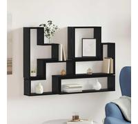 Générique Cube Mural Autre Chêne Noir 96 x 12 x 64 cm Bois d'ingénierie,Meubles,Étagères,Étagères murales & corniches,Noir,10.59 KG,879641