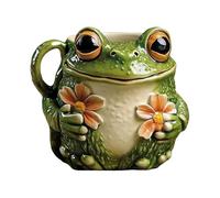 Générique Cute 3D Frog Flower Mug - Charming Country-Style Design | Adorable Frog Pattern Coffee Mug With Comfortable Grip | Fun Drinking Utensil & Holiday Gift For Lovers, Tea, & Hot Cocoa