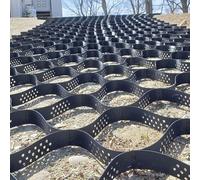 Générique Dalles de Gravier alvéolées de 5 cm de Profondeur pour Le renforcement des allées, Dalles perméables Flexibles de 5 x 8 m pour Aires de stationnement et contrôle de la Boue, Dalles Pliables