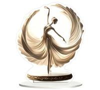 Générique Danseuse de Ballet - Panneau Décoratif en Acrylique 2D Statue Actrice,Statue Danseuse de Ballet,pour Anniversaire Appartement Bibliothèque Maison Dortoir Table De Chevet Crémaillère