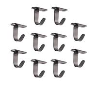 Générique De 10 crochets simples en acier inoxydable, crochets de plafond faciles à installer, cintre pratique pour armoire de salle de bain, crochet de garage