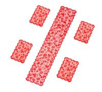 Générique De 5 chemins et Tapis en Dentelle élégants avec Un de cœur pour Les fêtes d ' Anniversaire, Utilisation d ' événements, Chemin de Table en Dentelle en Forme de cœur