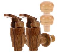 Générique de Robinets en Plastique Versement Pratique Vintage 2 Ensembles Bouchons Étanches pour Tonneaux de Vin Blanc et Rouge pour Accessoires de Seau à Vin