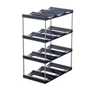 Générique de Stockage de Bouteilles empilable à 4 Couches, étagère Amovible en ABS pouvant contenir 12 conteneurs pour comptoir de Cuisine, Stockage de vin, à Assemblage Facile