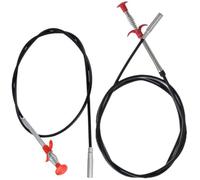 Générique Déboucheur de Canalisations Flexible Crochet à 4 Griffes en Acier et Pp, Lot de 2 Pièces, Outil de Nettoyage pour Évier Cuisine et Drain Domestique