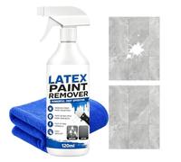 Générique Décapant Peinture Latex Avec Chiffon Sans Rayure Inodore | Kit Nettoyant Spray Portes Fenêtres Maison Garage Atelier Bureau École Salle de Classe Studio Usine