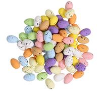 Générique Deco Paques-100 Pièces Mini Décoration Oeufs de Pâques Oeufs de Pâques Oeufs Tachetés Décoration d'oeufs d'oiseaux Artificiels pour Offres Pâques Kids Craft Party