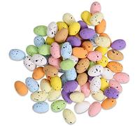 Générique Deco Paques-100 Pièces Mini Oeufs de Pâques, mouchetés et artificiels d'oiseaux, les œufs en fausse, Spring Party, Maison et Table Décoration