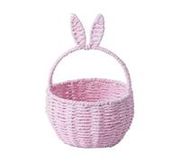 Générique Deco Paques-Panier Paques avec Poignée Panier en Forme de Lapin de Pâques Paniers de Rangement Tissé pour Fournitures de Fête D'oeufs Pâques