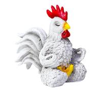Générique Décor Coq,Figurine de Collection Méditation Poulet | Objet Décoratif Bureau Drôle Centre Table Cadeau Anniversaire