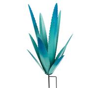 Générique Décor de Cour D'agave en Métal, Sculptures de Jardin de Fleurs Agave, Ornements de Jardin D'Agave en Métal, Sculpture en Métals Inspirée du Désert Parfaite pour(Bleu ciels)