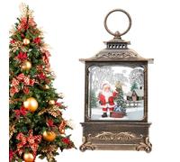 Générique Décor de Lanterne de Globe de Neige, Boules à Neige de scène de Noël, Boule à LED rotative tourbillonnante, Ornement de Lanterne Boule à, Boule à tourbillonnante de noël